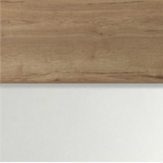 Natural Rustic Oak & White